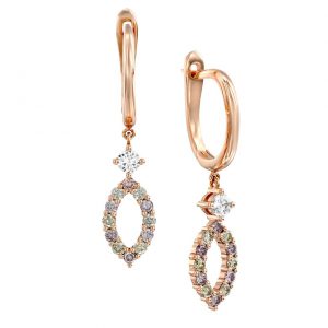 עגילי יהלומים עופרי E5733