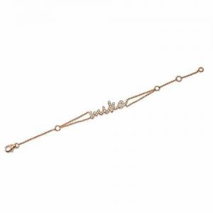 צמיד יהלומים שם בעיצוב אישי B2806