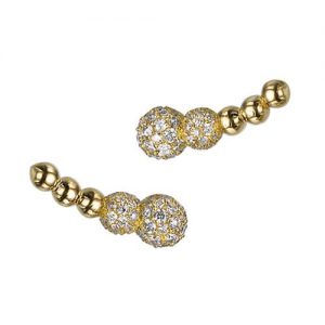 עגילי יהלומים נופר E7858