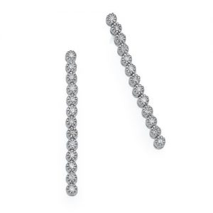 עגילי יהלומים גלי E5403