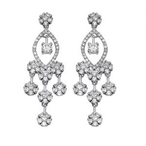 עגילי יהלומים קלייר E6421