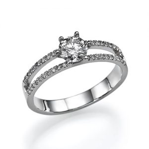 טבעת אירוסין סיגלית R1996