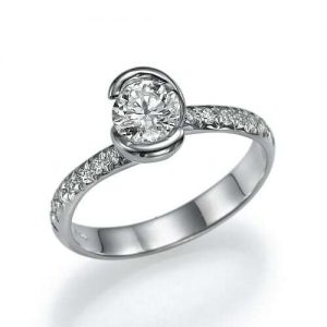 טבעת אירוסין קרני R5145