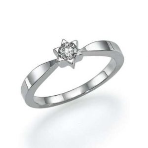 טבעת אירוסין מגן דוד R3572