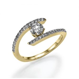 טבעת אירוסין ורד R6374