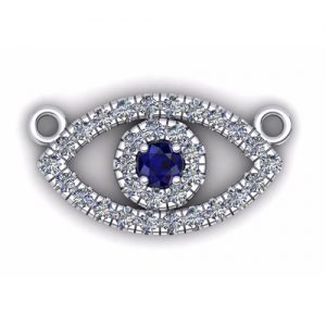 תליון יהלומים עין P8432