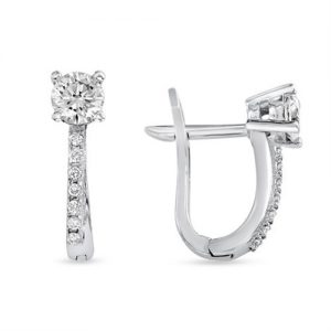 עגילי יהלומים אלונה E2418