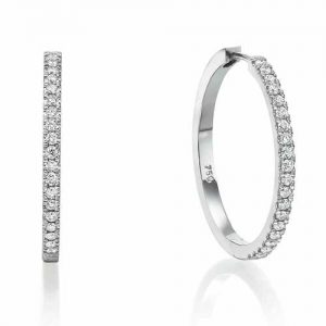 עגילי יהלומים ענבר E7799