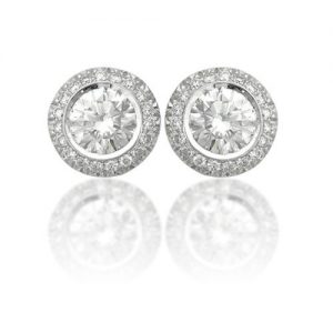 עגילי יהלומים לינור E8906