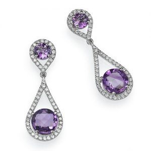 עגילי יהלומים כריסטינה E8143