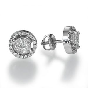 עגילי יהלומים דנית E9355