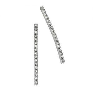 עגילי יהלומים שקד E8692