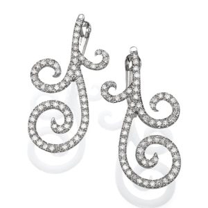 עגילי יהלומים אוריין E2804