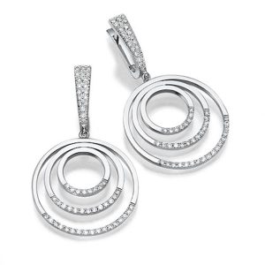 עגילי יהלומים אופל E2050