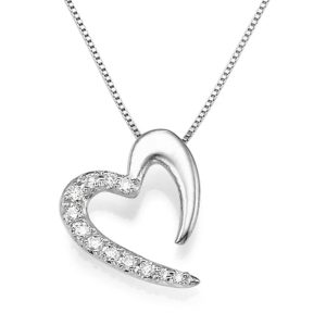 תליון יהלומים ליבי P3328