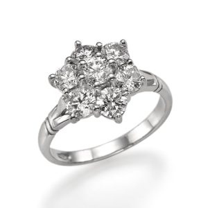 טבעת יהלומים מאירה R6652