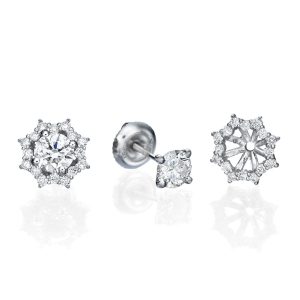 עגילי יהלומים איליה E2905