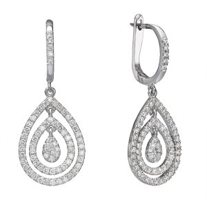 עגילי יהלומים אלמוג E3548