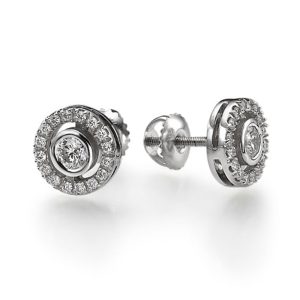 עגילי יהלומים אלינה E3409