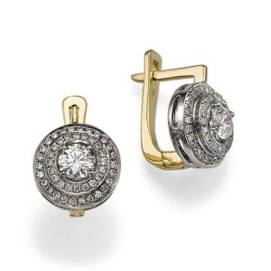 עגילי יהלומים מישל E1289