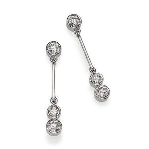 עגילי יהלומים אושרית E2823