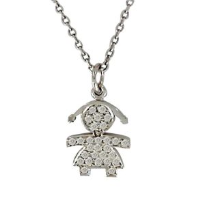 תליון יהלומים ילדה P1628