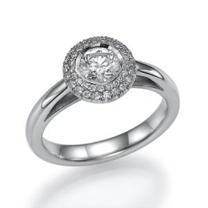 טבעת אירוסין פלורה R7767