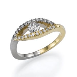 טבעת יהלומים חן R6286