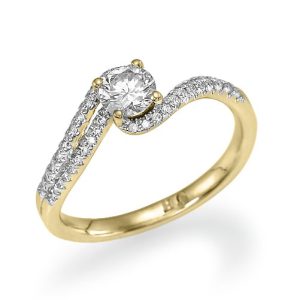 טבעת אירוסין אמבר R2013