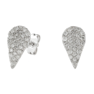 עגילי יהלומים בעיצוב טיפה מודל: ES119