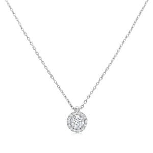 תליון יהלומים עגולים דגם P5489