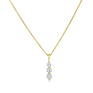 תליון יהלומים נצנוץ משולש דגם P6470