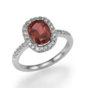 טבעת אירוסין אבן חן רובי מהודר דגם R5421