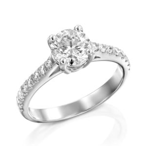 טבעת אירוסין יהלומי מעבדה עגולים נטלי דגם RL5423