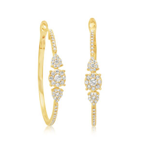 עגילי חישוק פרין E742