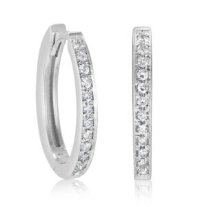 עגילי חישוק פרל E787